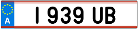 Trailer License Plate